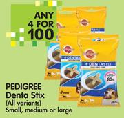 Pedigree Denta Stix(All Variants) Small, Medium Or Large-4's