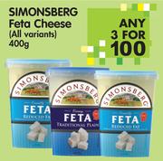Simonsberg Feta Cheese(All Variants)-3x400g