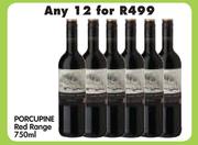 Porcupine Red Range-12x750ml