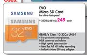 Samsung Evo 32GB SD Card