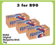 Rama Original Margarine Brick-3x1kg