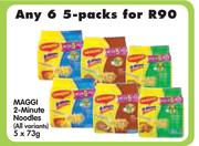 Maggi 2-Minute Noodles(All Variants)-5x73g-Any 6