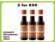 Colman's Worcestershire Sauce-3x500ml