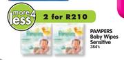 Pampers Baby Wipes Sensitive-2x384's