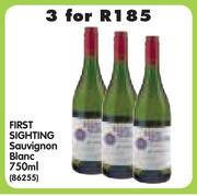 First Sighting Sauvignon Blanc-3x750ml