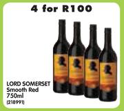 Lord Somerset Smooth Red-4x750ml