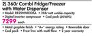 Samsung 360Ltr Combi Fridge/Freezer With Water Dispenser RB29HWR3DSA