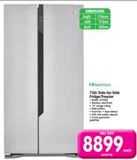 Hisense 730Ltr Side By Side Fridge/Freezer H730SS