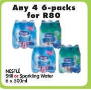 Nestle Still Or Sparking Water-4/6x500ml