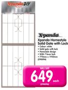 X-Panda Homestyle Solid Gate With Lock