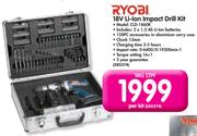 Ryobi 18V Li-ion Impact Drill Kit CLD-1860K