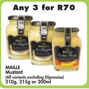 Maille Mustard(All Variants Excluding Dijonnaise)-3x210g/215g/200ml