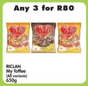 Riclan My Toffee(All Variants)-3x650g