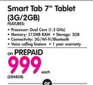 Smart Tab 7" Tablet 3G/2GB Black