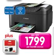 Canon MB2040 4-In-1 Colour Inkjet Office Printer Plus Ink-Per Bundle