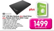 Seagate 2.5" 2TB Slim Backup Plus Hard Drive -Per BundlePlus Panda Anti-Virus 2015 1 User-Per Bundle