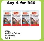Vital Mini Rice Cakes(All Variants)-4x125g