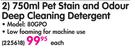 Genesis 750ml Pet Stain And Odour Deep Cleaning Detergent 80GPO