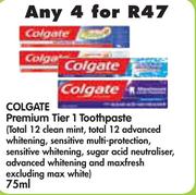 Colgate Premium Tier 1 Toothpaste-4x75ml