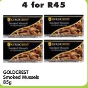 Goldcrest Smoked Mussels-4x85g