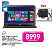 Dell 15.6" Inspiron Core i5 Notebook Bundle-Per Bundle