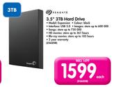 Seagate 3.5" 3TB Hard Drive Expansion