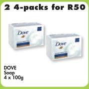 Dove Soap-2 x 100gm x 4's Packs