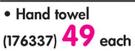 Glodina French Velour Towel Hand Towel-Each