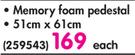 Members Mark Memory Foam Pedestal-51 x 61cm