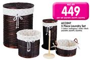 Accent 5-Piece Laundry Set