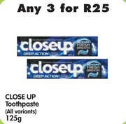 Close Up Toothpaste (All Varinats)-3 x 125g