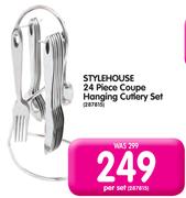 Stylehouse 24-Piece Coupe Hanging Cutlery Set