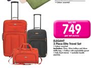 Elegant 3-Piece Elite Travel Set