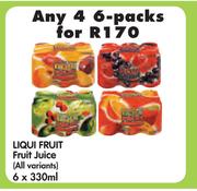 Liqui Fruit Fruit Juice (All Variants)-4 x 6's pack x 330ml