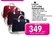 15.6" Ladies Notebook Bag-Each