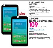 2x7" Smart Tab (3G/2GB)-On 500MB Top Up Data Price Plan