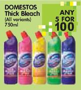 Domestos Thick Bleach(All Variants)-5x750ml