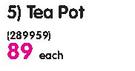 Protea Loose Dinnerware Tea Pot-Each