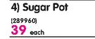 Protea Loose Dinnerware Sugar Pot-Each