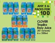 Clover Tropika Eazy Juice(All Variants)-6x200ml