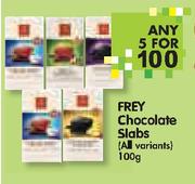 Frey Chocolate Slabs(All Variants)-5x100g