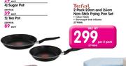 Tefal 2 Pack 20cm And 26cm Non-Stick Frying Pan Set