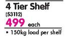 Geelong 4 Tier Shelf-Each