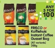 Frisco Or Koffiehuis Instant Coffee Gusset Bag(All Variants)-5x200g