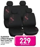 Gladiator 6 Piece Dragonfly Seat Covers Set-Per Set