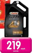 Castrol 5Ltr GTX High Mileage Oil Grade 20W-50-Each