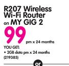 Vodacom R207 Wireless WiFi Router-On My Gig 2