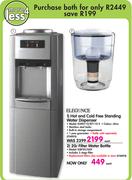 Elegance Hot & Cold Free Standing Water Dispenser ELWD110/BY110-2+20L Filter Water Bottle ELBF20/HA9
