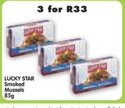 Lucky Star Smoked Mussels-3 x 85g