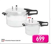 Tissoli 11Ltr Plus 4Ltr Aluminium Pressure Cooker Set-Per Set